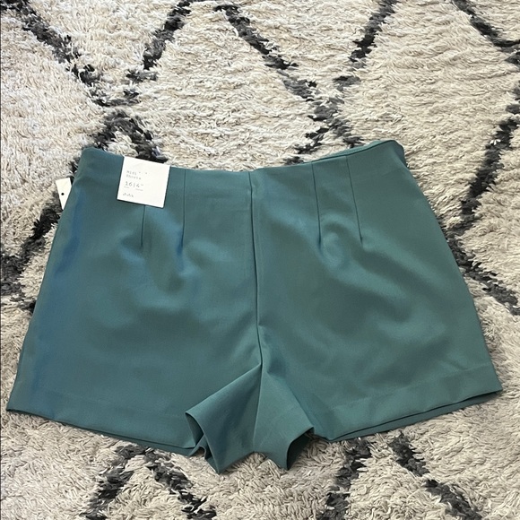NWT a new day Teal High Waist Women's Shorts - Picture 5 of 8